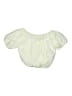 Zara 100% Cotton Ivory White Short Sleeve Blouse Size 13 - 14 - photo 1