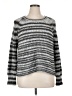 Halogen Stripes Silver Pullover Sweater Size XL - photo 1