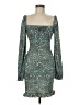 Missguided Paisley Teal Cocktail Dress Size 6 - photo 1