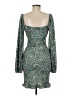 Missguided Paisley Teal Cocktail Dress Size 6 - photo 2
