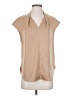 MOTF Tan Short Sleeve Blouse Size S - photo 1
