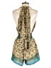 Luz 100% Silk Paisley Green Romper Size 7 - photo 2