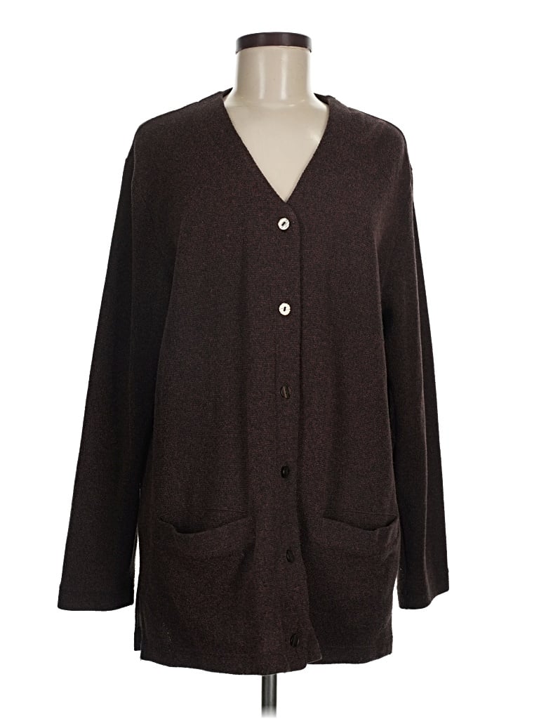 Pre-owned Carolyn Taylor Cardigan Sweater In Brown