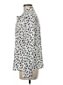 Ecowish Animal Print Ivory Long Sleeve Blouse Size M - photo 5
