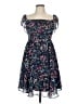 Lulus 100% Polyester Floral Blue Cocktail Dress Size M - photo 1