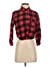 Forever 21 100% Cotton Plaid Red Long Sleeve Button-Down Shirt Size S - photo 1