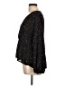 POPSUGAR 100% Polyester Stars Black Long Sleeve Blouse Size L - photo 5