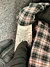 Eddie Bauer Checkered-gingham Gray Long Sleeve Button-Down Shirt Size M - photo 8