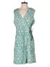Express 100% Polyester Paisley Teal Green Casual Dress Size M - photo 1