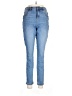 Hue Solid Blue Jeans Size L - photo 1