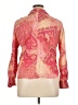 Classic Elements 100% Cotton Paisley Pink Long Sleeve Blouse Size XL (petite) - photo 2