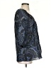 Liquid 100% Silk Blue 3/4 Sleeve Silk Top Size 4 - photo 4