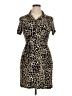 En Focus Animal Print Gold Cocktail Dress Size 14 (petite) - photo 1