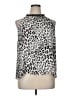 Jennifer Lopez 100% Polyester Animal Print Silver Sleeveless Blouse Size XL - photo 1