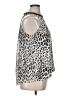 Jennifer Lopez 100% Polyester Animal Print Silver Sleeveless Blouse Size XL - photo 4