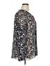Ann Taylor LOFT 100% Polyester Blue Long Sleeve Blouse Size XL - photo 4