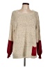 Maude Vivante Color Block Tan Pullover Sweater Size L - photo 1