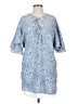 Intermix 100% Silk Paisley Blue Casual Dress Size S - photo 1