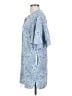 Intermix 100% Silk Paisley Blue Casual Dress Size S - photo 5