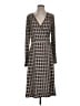 Max and Cleo Houndstooth Gray Brown Casual Dress Size S - photo 1