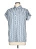 Max Studio Blue Short Sleeve Blouse Size L - photo 1