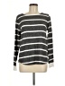 Pink Clover Stripes Gray Pullover Sweater Size M - photo 1