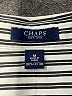 Chaps 100% Cotton Stripes Silver Long Sleeve Blouse Size M - photo 6