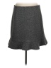 Ann Taylor LOFT Chevron-herringbone Gray Formal Skirt Size M - photo 2