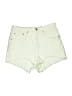 Levi's Green White Denim Shorts Size 26 waist - photo 1