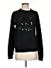 Bow & Drape Graphic Black Sweatshirt Size S - photo 1