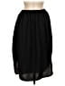 H&M 100% Polyester Solid Black Casual Skirt Size 6 - photo 1