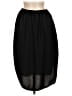H&M 100% Polyester Solid Black Casual Skirt Size 6 - photo 2
