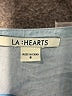 LA Hearts 100% Rayon Blue 3/4 Sleeve Blouse Size S - photo 7