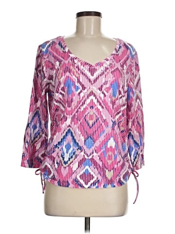 Caribbean Joe 3/4 Sleeve Blouse (view 1)