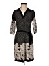 En Focus Studio Print Black Casual Dress Size 8 - photo 1