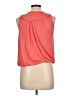 Max Studio 100% Rayon Orange Sleeveless Blouse Size L - photo 2