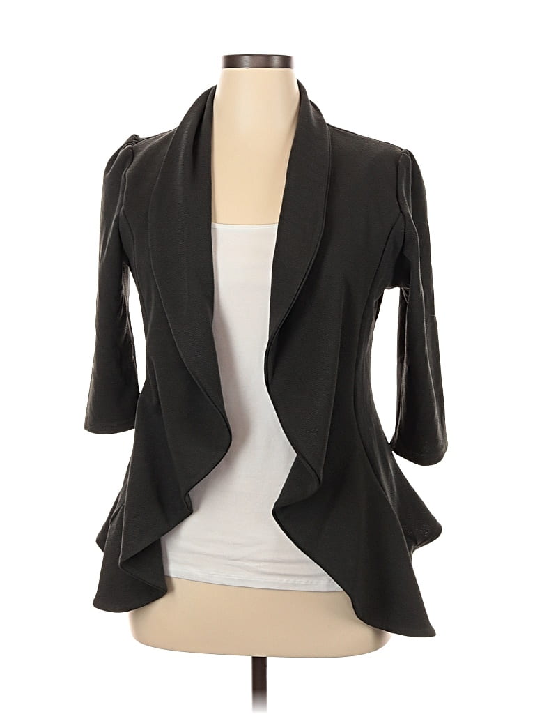 Pre-owned Doublju Blazer Jacket In Black