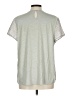 Left Coast by Dolan 100% Polyester Silver Short Sleeve Blouse Size L - photo 2