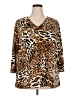 csc studio Brown 3/4 Sleeve T-Shirt Size 3X (petite) - photo 1