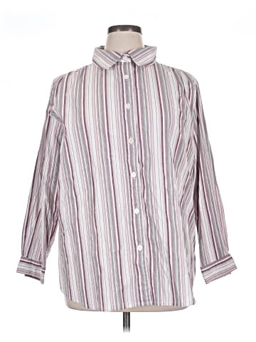 Only Necessities 3/4 Sleeve Button-Down Shirt (view 1)