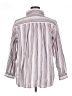 Only Necessities Stripes Silver 3/4 Sleeve Button-Down Shirt Size 1X - photo 2