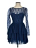 Keepsake 100% Nylon Blue Cocktail Dress Size S (estimated) - photo 1