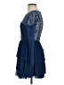 Keepsake 100% Nylon Blue Cocktail Dress Size S (estimated) - photo 5