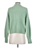 H&M Solid Green Turtleneck Sweater Size XS - photo 2