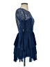 Keepsake 100% Nylon Blue Cocktail Dress Size S (estimated) - photo 4