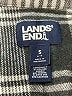 Lands' End 100% Cotton Plaid Gray Long Sleeve Button-Down Shirt Size S - photo 7