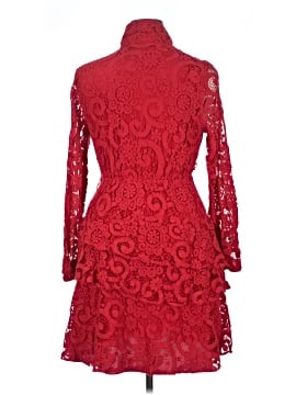 strapless open back dress Red Floral Printed Pleated Midi Dress – AX Paris