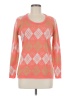 Russ Argyle Orange Pink Pullover Sweater Size M (estimated) - photo 1