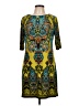 Sandra Darren Paisley Teal Casual Dress Size 10 (petite) - photo 1