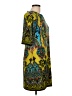 Sandra Darren Paisley Teal Casual Dress Size 10 (petite) - photo 4